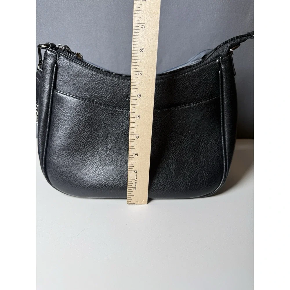 Set of 2 - APHISON Vegan Leather Crossbody Purse with Adjustable Crossbody Strap